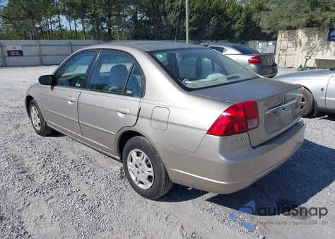 2002 Honda Civic Lx из США, поврежденный, VIN 1HGES165X2L047709